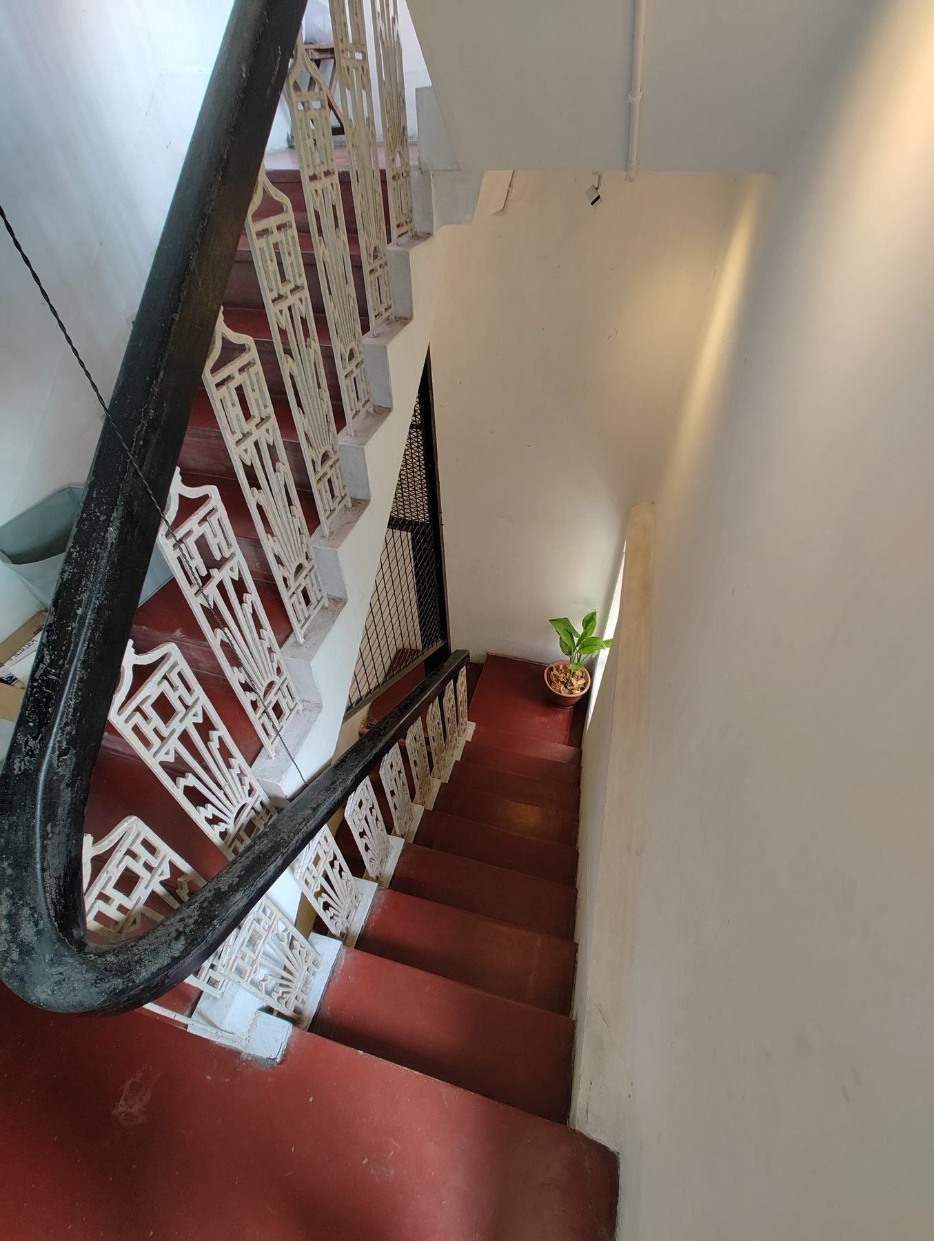 Common staircase at The Turquoise Letterbox
